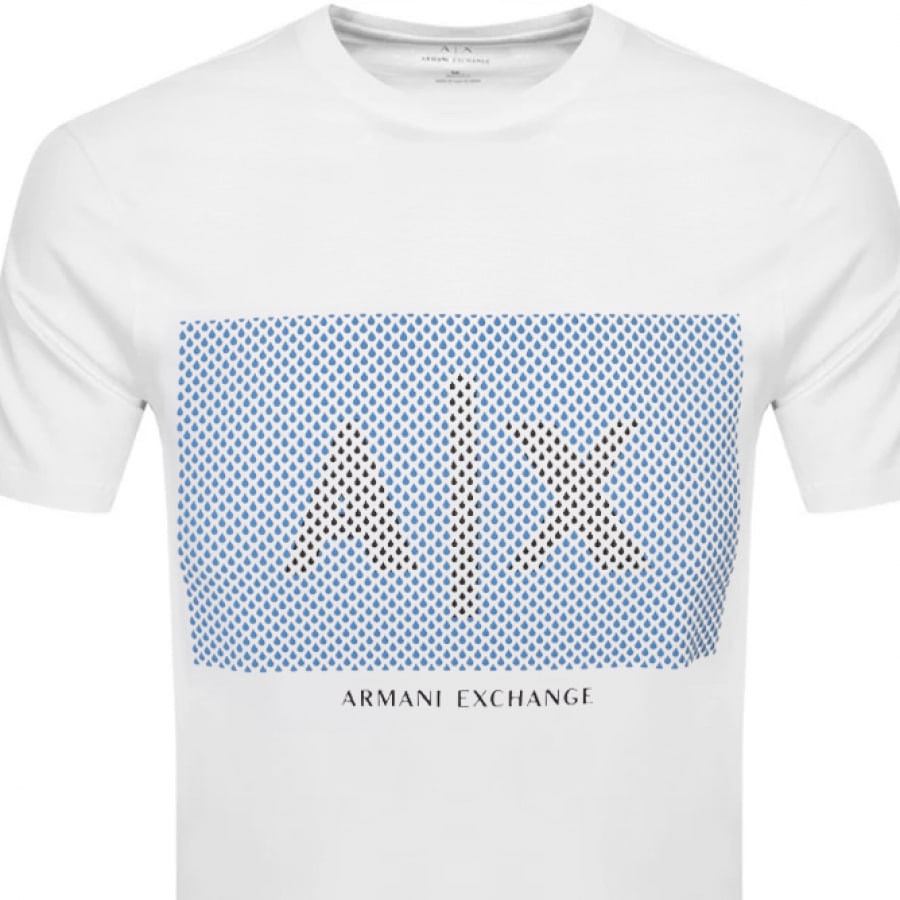 Alternative Image for ProductArmani Exchange Crew Neck Logo T Shirt White2